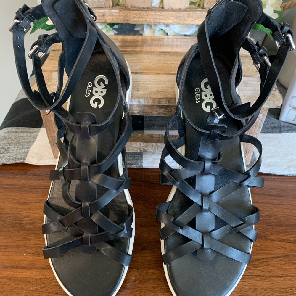 Guess strappy sandals.  Size 9 1/2